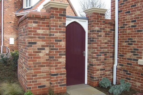 Traditional Red Blend Brick Slips for Wall Cladding
